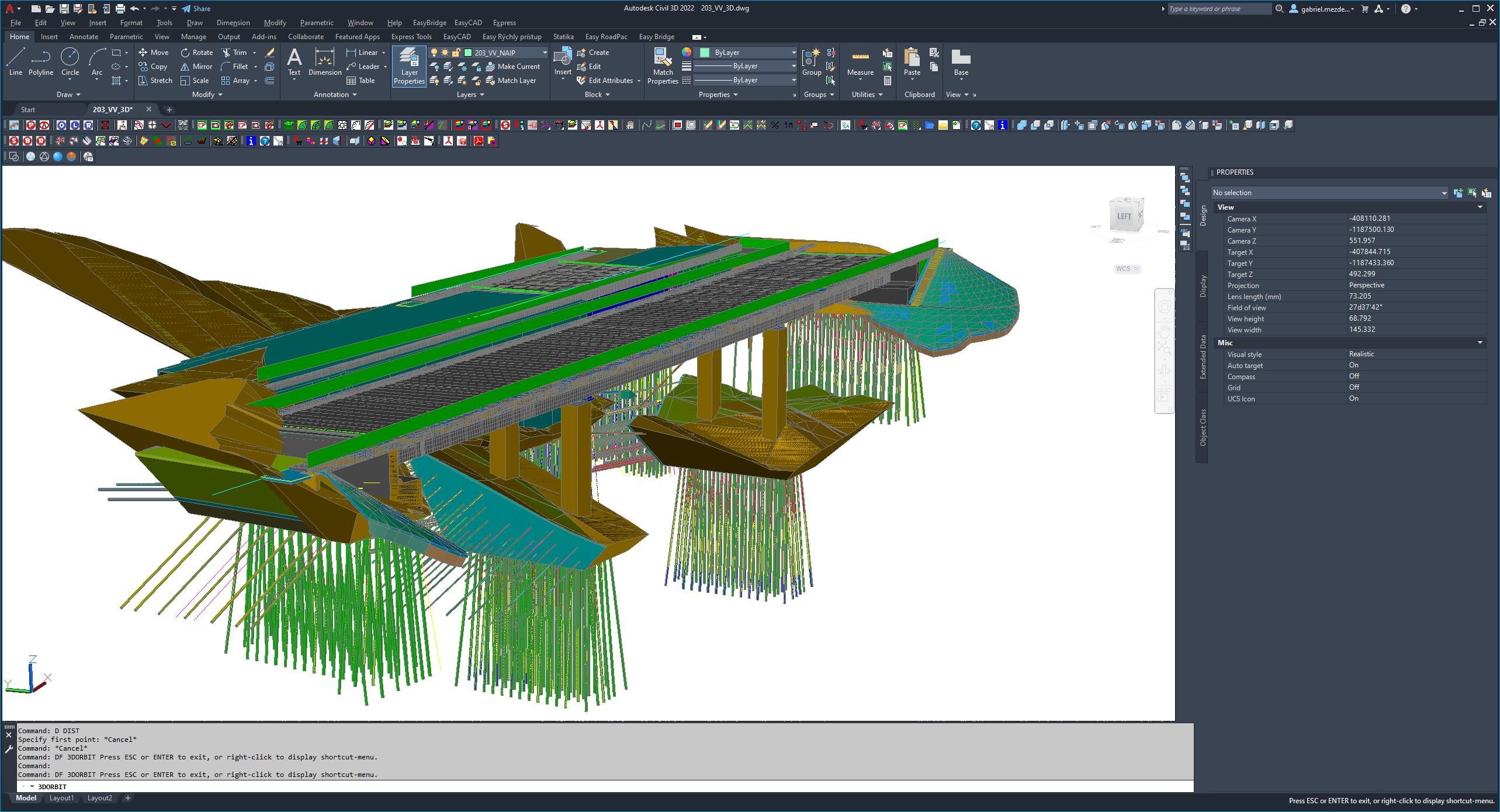 Komplexný model objektu mosta